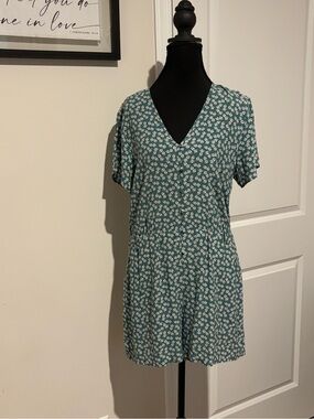 Rails Teal Floral Blouse